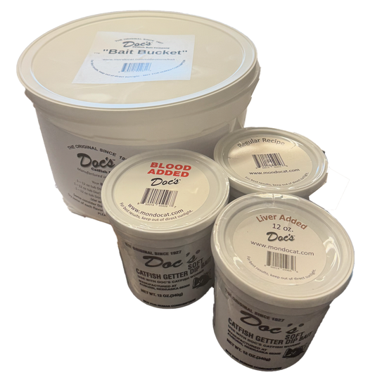 Bait Bucket - 3 in 1: Three 12ounce Docs Dip Baits in One