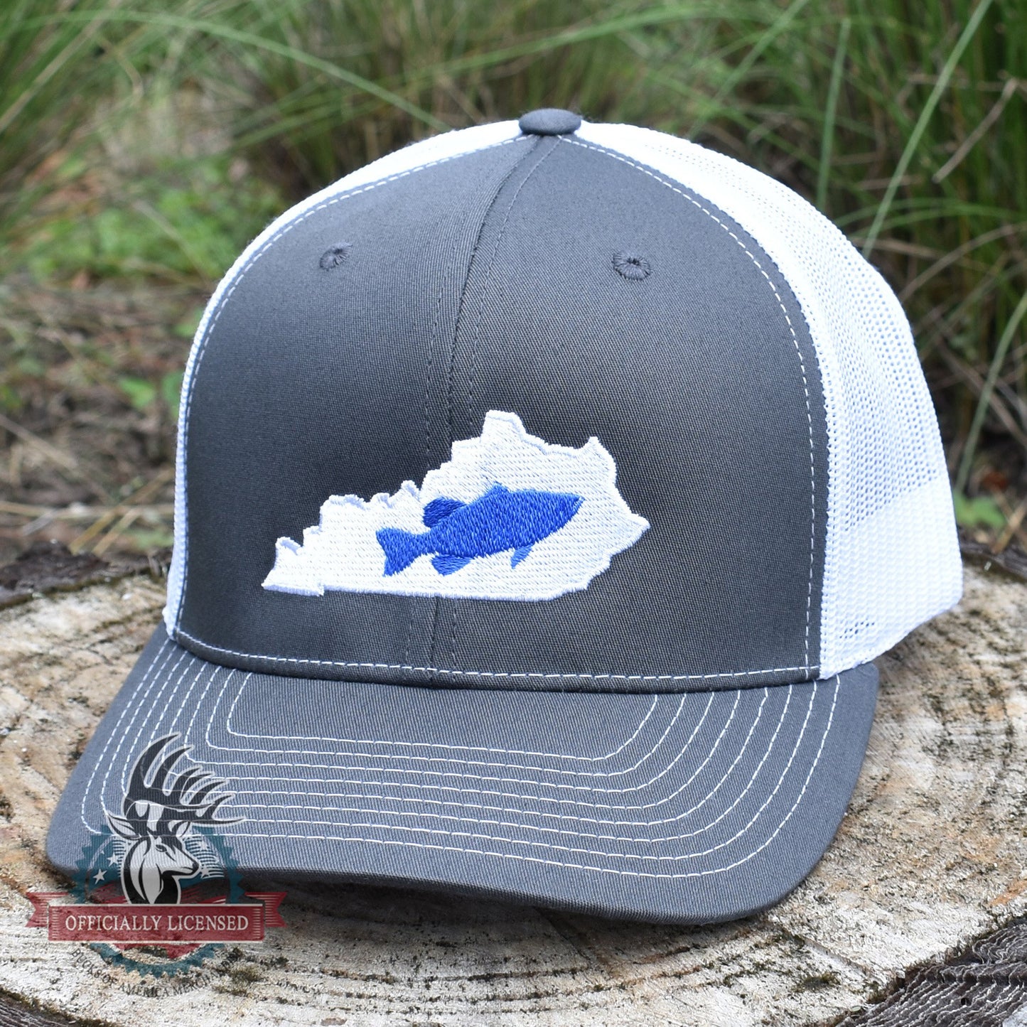Kentucky Catfish Blue on Charcoal/White