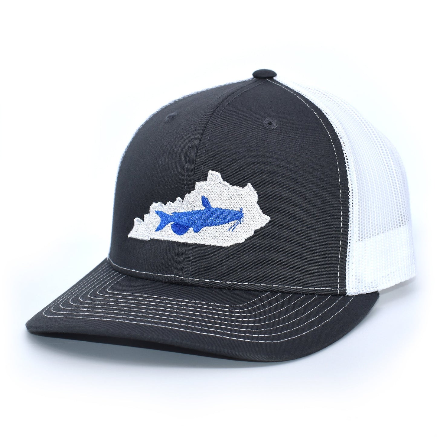 Kentucky Catfish Blue on Charcoal/White
