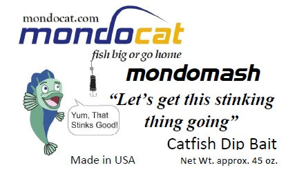MondoMash Catfish Dip Bait 45 oz. Cheese Flavor
