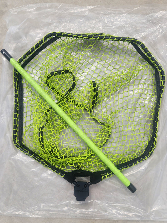 Blue Cat Basket Landing Net - Lime Green