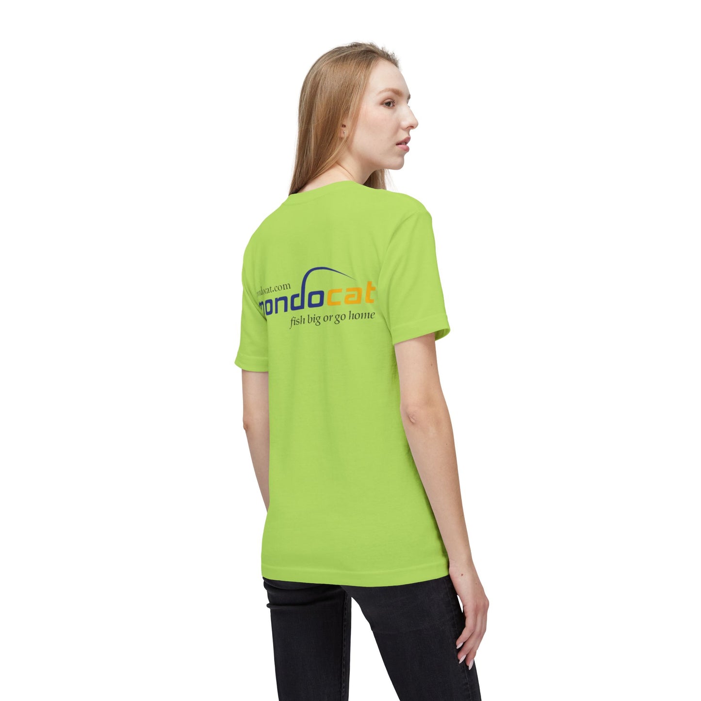 Mondocat Logo T-Shirt — 'Fish Big or Go Home' Cotton Tee