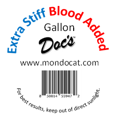 Doc's Catfish Dip Bait - Extra Stiff Blood Added Gallon Tubs