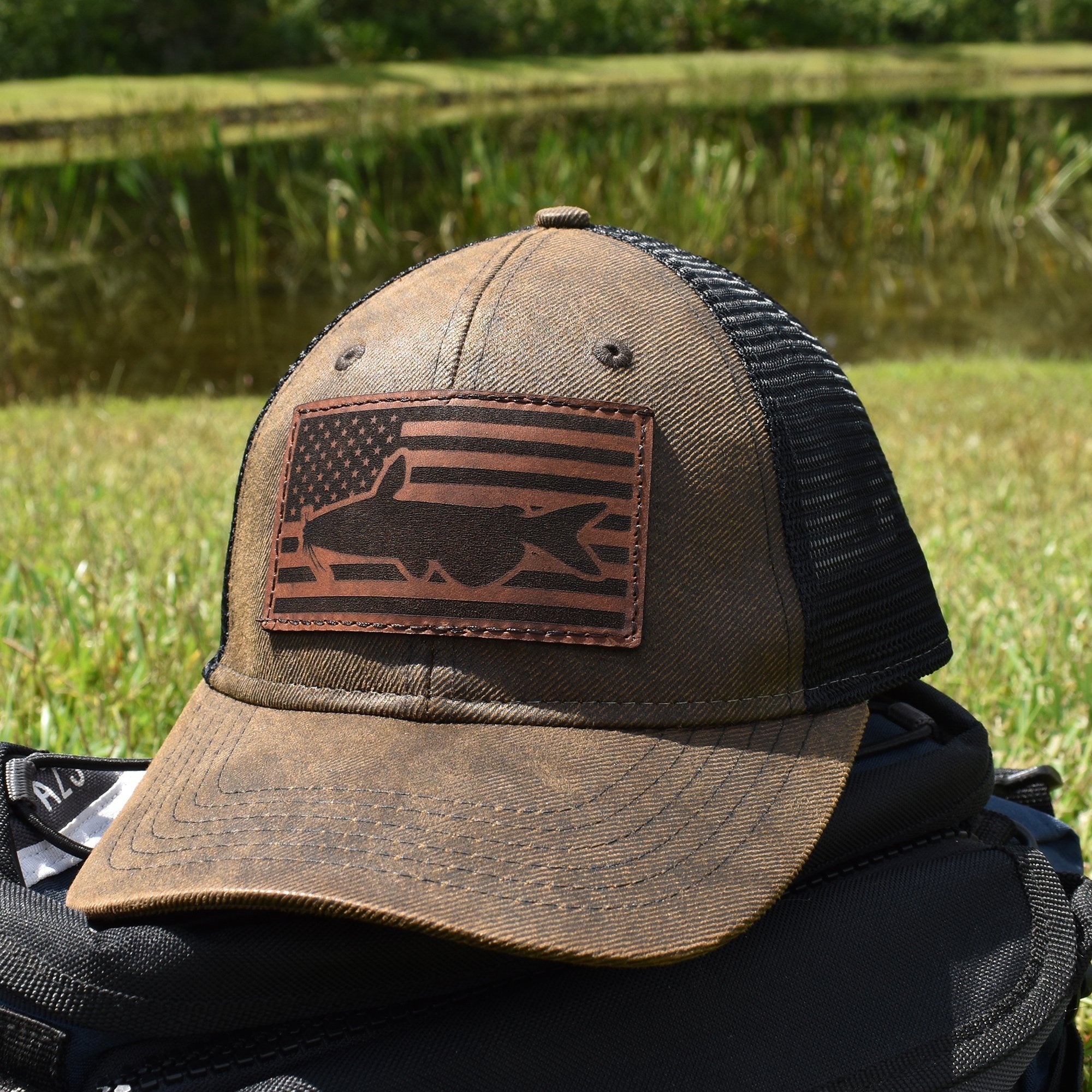 Bucks of America - Catfish Flag Hat - Brown / Black – Mondocat