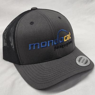 MondoCat Charcoal Snap Back Hat - Mesh Back