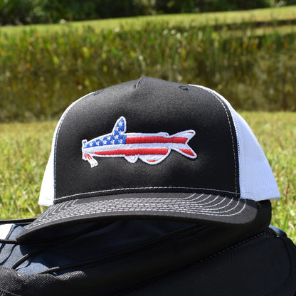 Bucks of America - American Flag Catfish Hat Mondocat - Fish Big or Go Home Bucks of America - American Flag Catfish Hat Mondocat - Fish Big or Go Home