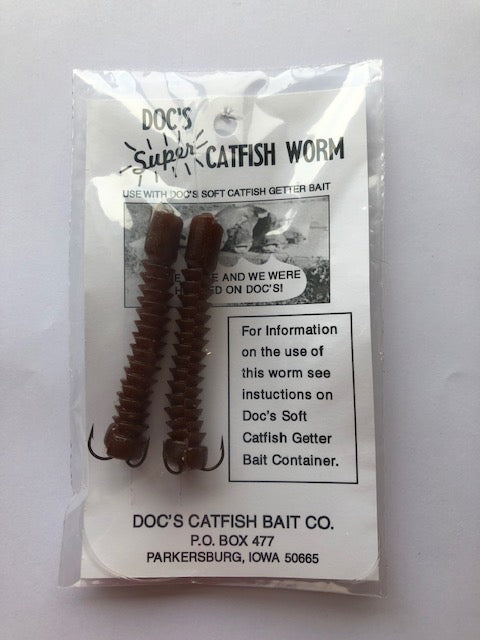 Doc's Super Catfish Worms - Dip Bait Hook Rigs