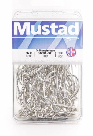 Mustad O'Shaughnessy Hooks - 50% Off