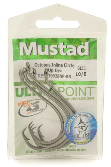 Mustad Octopus Inline Circle Hooks - 50% Off