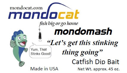 MondoMash Catfish Dip Bait 45 oz. Cheese Flavor – Mondocat - Fish